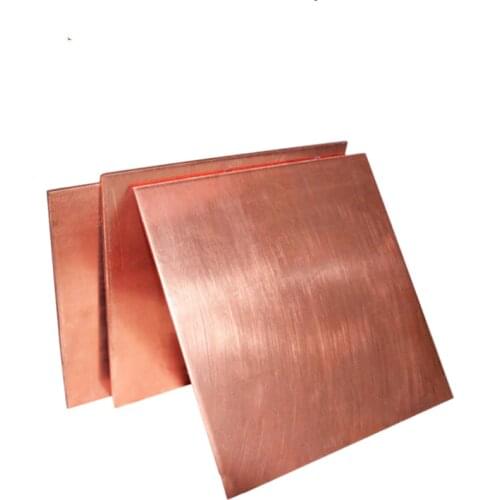 1mm 2mm 3mm 4mm Thickness 99.9% Copper Sheet Plate Pure Copper Cu Metal 100mm 200mm 150mm