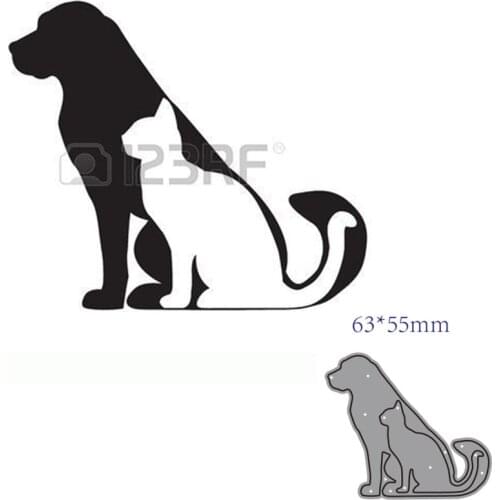 Metal cutting dies cut die mold Animal dog and cat decoration Scrapbook paper craft knife mould blade punch stencils