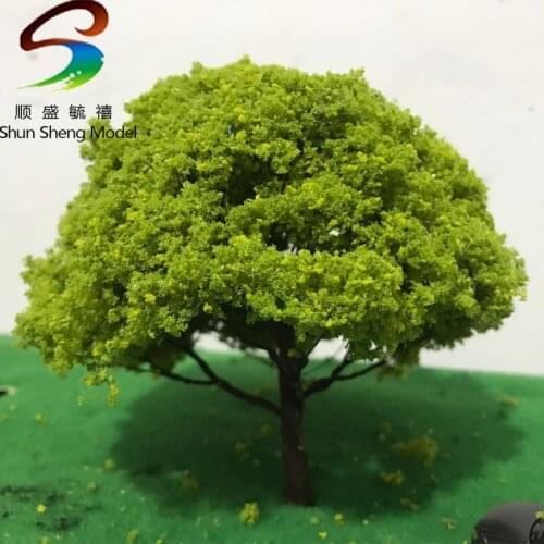 2019 New Middle Green Wire Style Mini Tree Model Train Model Trees Railroad Scenery Layout OO HO Scale Model Railway