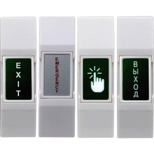 PC Fireproof Plastic request to Door Exit Button Emergency Push Switch for Entry Access Control System for All Electric Lock