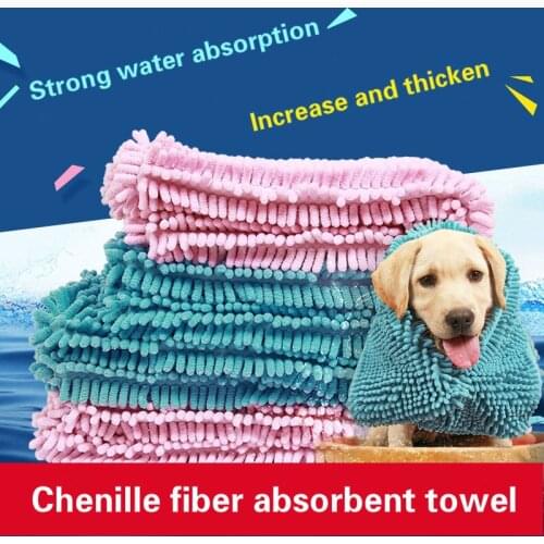 Manufacturers of direct sales dog cat bath pet towel super absorbent blanket fast dry extra large fiber