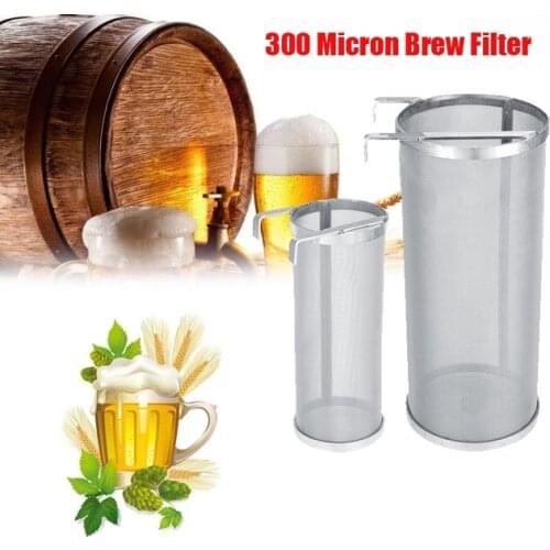 300 Micron Stainless Steel Homemade Brew Beer Hop Mesh Filter Strainer