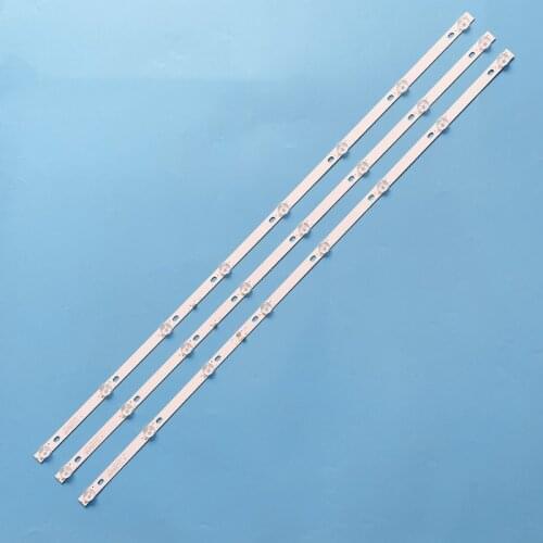 45pcs LED Backlight strip 8 lamp for JS-D-JP43DM-A81EC B82EC (80227) E43DM1000 MCPCB 6V/LED