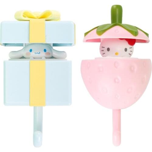 2021 Newest MINISO Telescopic Hook Cute Cinnamon Dog Decoration Strong Adhesive Hook Kitchen Accessories