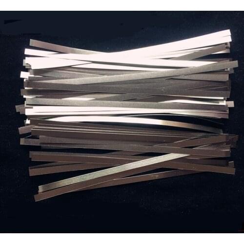 High qulaity 0.1x 3 x 100mm Pure Nickel Plate Strap Strip Sheets 99.96% for battery spot welding machine 100pcs/lot