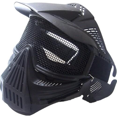 Full Face Protection Safety Goggles Mask with PC Lens Military Tactical Airsoft Paintball Mask Helmet