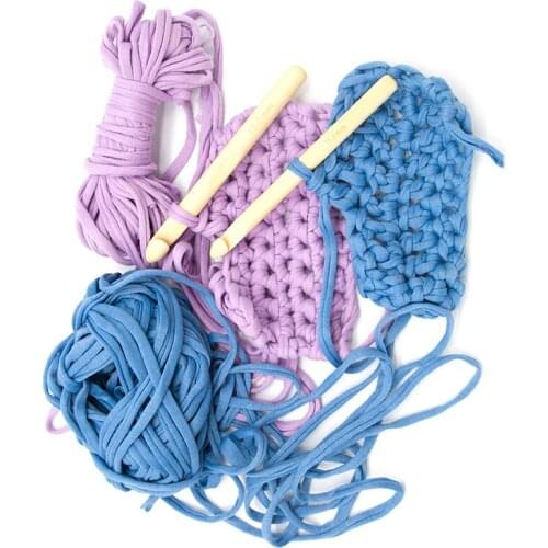 1 Pair Big Wood Crochet Hook 10mm 13mm Weaving Needle Natural Wooden Knitting Hooks For Thick Yarn Sewing Embroidery Tools