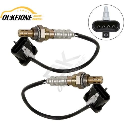 2pcs O2 Oxygen Sensor Front Rear for 1996 1997 1998 1999 2000 2002 Isuzu Rodeo Honda Passport 2.2L 2.6L 4 Wires Lambda 234-4012