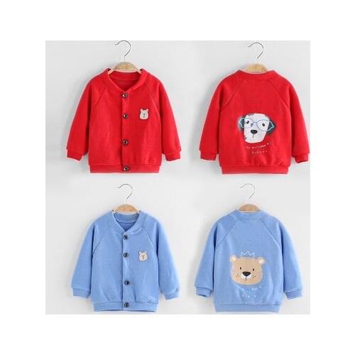2021 Autumn and Winter New Childrens Knitted Jackets Toddler Infants Baby Boys and Girls Knitted Cardigans Kids Sweaters 2-6Y