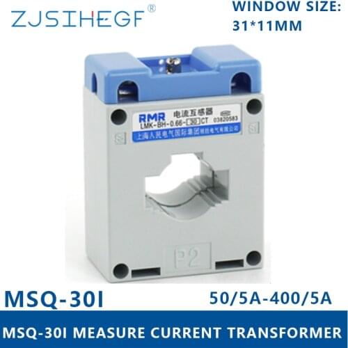 3PCS BH/MSQ-0.66 30mm hole current transformer primary 50A 75A 100A 150A 200A 250A 300A 400A secondary 5A for panel switch