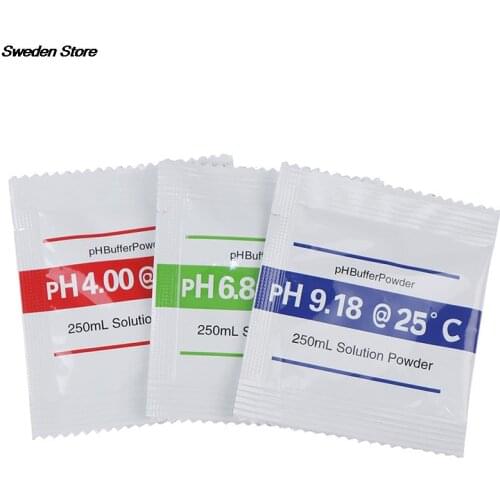 30Pcs PH Powder Solution Buffer Calibration Sachet PH4.00 PH6.86 9.18PH