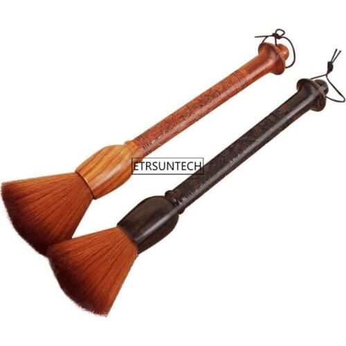 30pcs Creative Chinese Style Cleaning Brush Hand-carved Dragon Pattern Sandalwood Handle Tea Accessories
