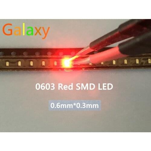 3000PCS/lot Small red lamp beads 0603 SMD LED 0603 RED Light-emitting diodes Free Shipping
