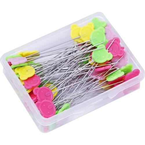 50/100 Pcs/Box Patchwork Pins Positioning Needle Sewing Marker Needle Dressmaking Pins DIY Handmade Make Garment Accessory