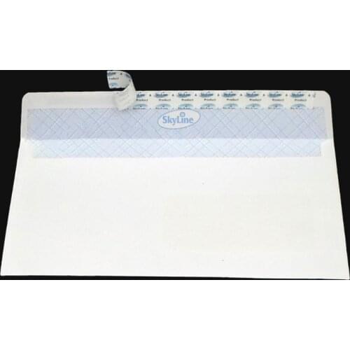 50pcs Security Envelopes with Window Confidential Seal Skyline Envelope for Card Y5GE