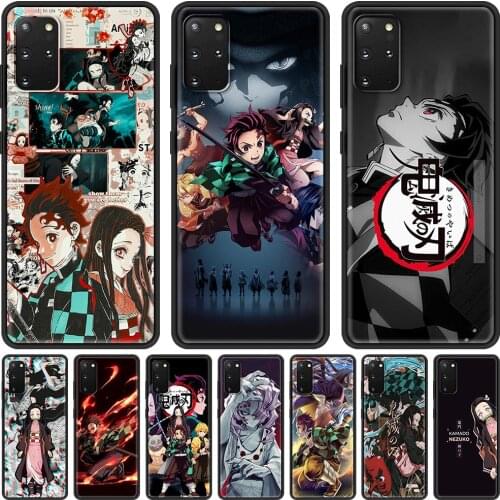 Demon Slayer Kimetsu No Yaiba Phone Cases for Samsung Galaxy S10 S20 FE S20 Ultra 5G S8 S9 Plus S10 Lite S20+ S7 TPU Soft Casing