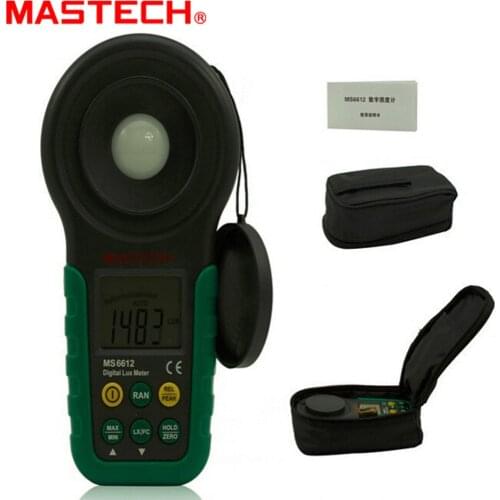 Digital Multi function Luxmeter Mastech MS6612 High Accuracy 200,000 Lux Light Meter Test spectra Auto range