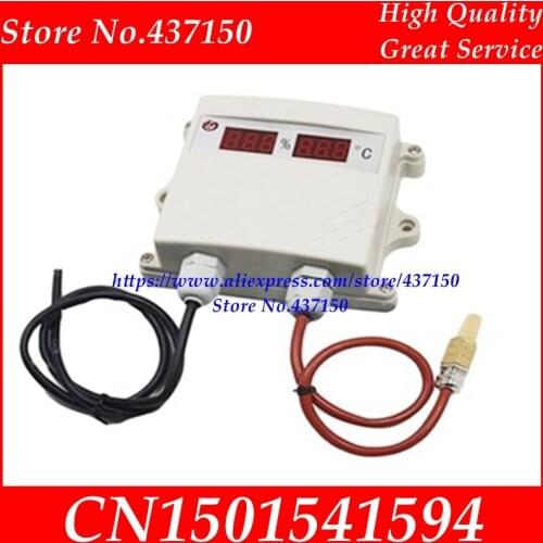 Temperature and humidity sensor transmitter 4-20MA 0-5V 0-10V RS485 output waterproof digital led display high temperature probe
