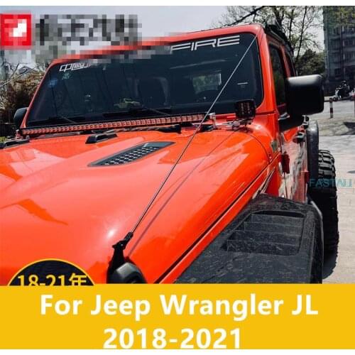 For Jeep Wrangler JL 2018-2021 Off-road hood branch line front stop cover frame modified accessories high quality Free shipping