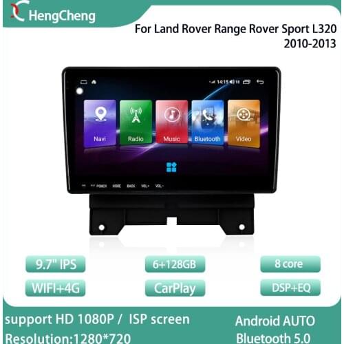 For Land Rover Range Rover Sport L320 2010-2013 Intelligent Multimedia Video Player L320 Radio GPS Navigation CarPlay 6+128G