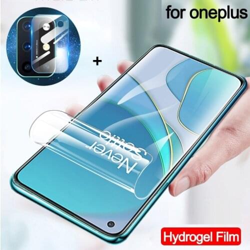 Hydrogel film + camera glass for one plus nord screen protector oneplus8/7t pro hidrogel oneplus 8t 7pro 8pro one plus 8 t