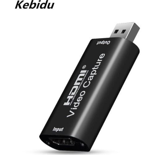 4K Video Capture Card USB 2.0 HDMI Video Grabber Record Box for PS4 Game DVD Camcorder Camera Recording Live Streaming