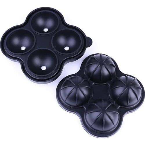 1 Piece 4 Grid Round Creative Silicone Ice Cube Mold Home Ice Making Mold Chocolate Ice Cream Mold Tray Ice Cube Cake Decoration