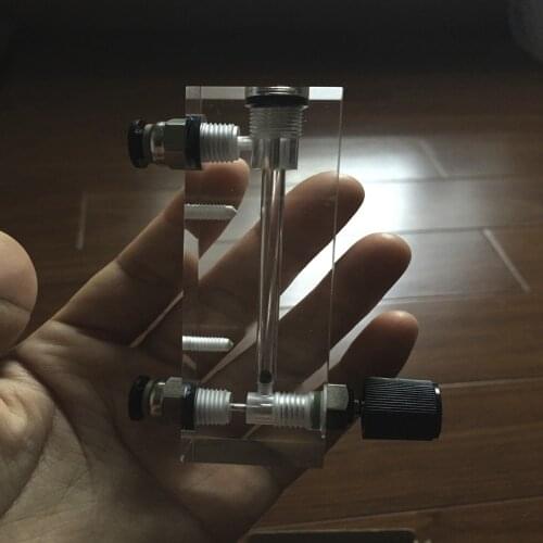 LZT-6T 1-12 LPM (1-12L/min) Square Panel Type Gas Flowmeter Air Flow Meter rotameter LZT6T Tools Flow Measuring gas