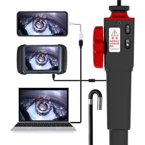 A5KD Multi Functional Industrial Endoscope Automotive Inspection Snake Inspection 6 LED Lights 1 Million Pixels Cellphone