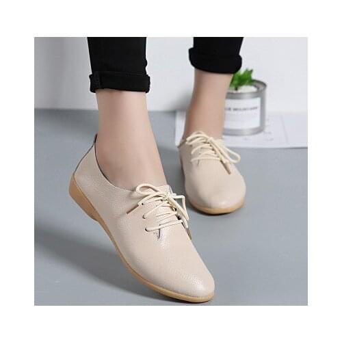 2017 Fashion women shoes Women Platform Oxfords Brogue Flats Shoes genuine leather flat shoes round head for women Creepers