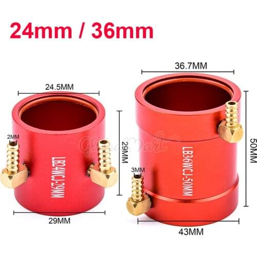 NEW Aluminum 24mm / 36mm Motor Water Cooling Jacket Heatsink for 2435 2440 and 3650 Size Motors RC Boat Parts RS540 Brushless