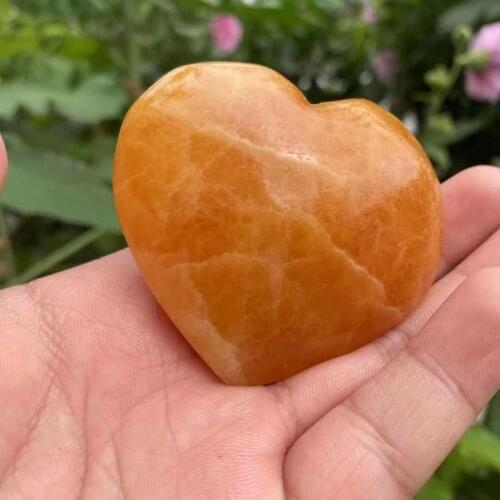 Natuurlijke Orange Calcietkristal Quartz Liefde Aura Healing Energie Edelsteen Home Decoratie Gift