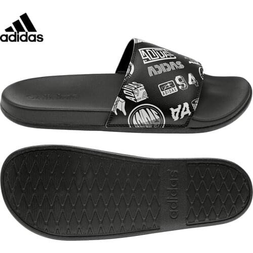 Original Adidas Adilette Comfort Men 'S Slippers-Black FZ1750