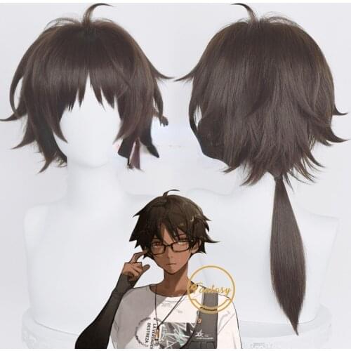 Thorns Game Arknights Cosplay Wig Long Brown Heat Resistant Synthetic Hair Halloween Party+ Free Wig Cap