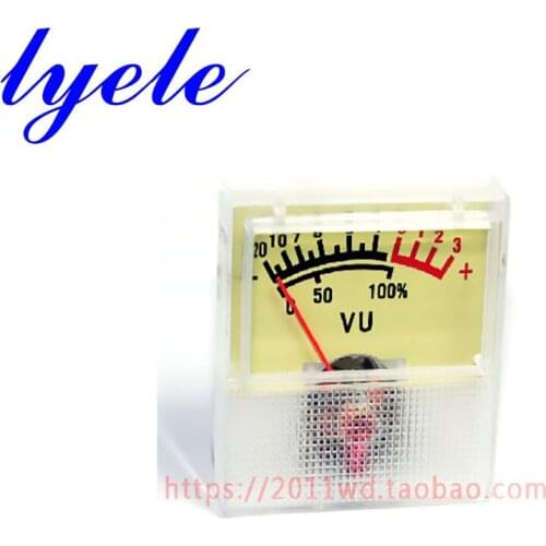 1 pcs vu meter power amplifier pointer meter radio meter head small meter factory price small power amplifier meter