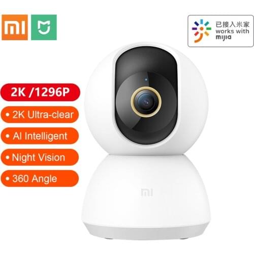 2020 Xiaomi Mijia Smart IP Camera 2K 360 1080p Video WiFi Night PTZ Vision Wireless Webcam Security Cam Baby Monitor mi home hub