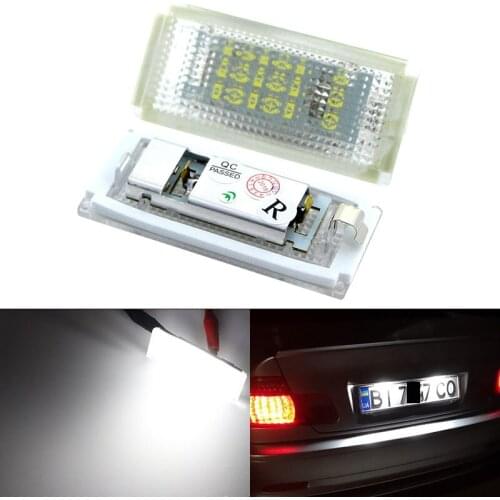 2pcs CANbus No error Led License Plate Light bulbs Auto Tail Lamp For BMW E46 2D facelift/E46 M3 2D facelift 2004-2006