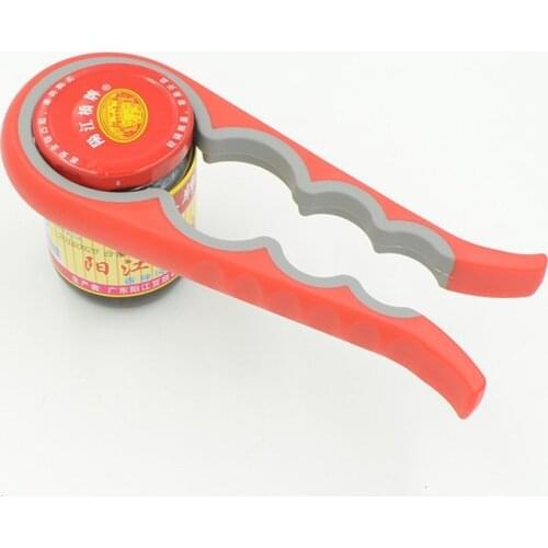 4 In 1 Lid Jar Opener Screw Cap Jar Bottle Opener Can Opener Manual Non-slip Twist Cap Bottle Launcher Opener Kitchen Gadget