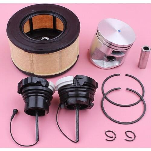 44mm Piston Pin Ring Circlip Air Filter Kit For Stihl MS251 MS 251 Fuel Oil Tank Cap Chainsaw Spare Replacement Part