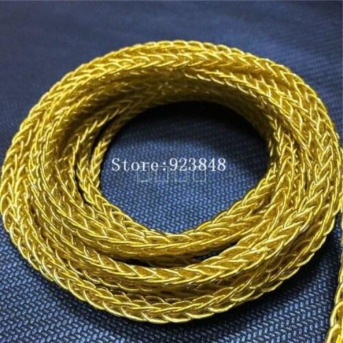7N single crystal copper wire gold plated 8share 152core 10meters