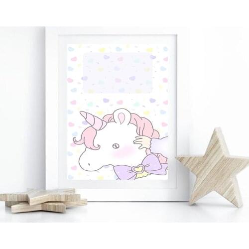 Abstract unicorn Canvas Posters And Prints Minimalist Wall Art Abstract Painting Wall Painting Living Room Home Decors With You