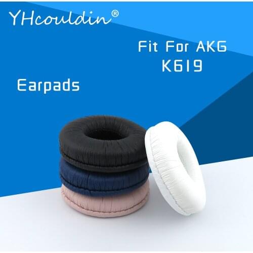 Earpads For AKG K619 Headphone Accessaries Replacement Ear Cushions Wrinkled Leather Material