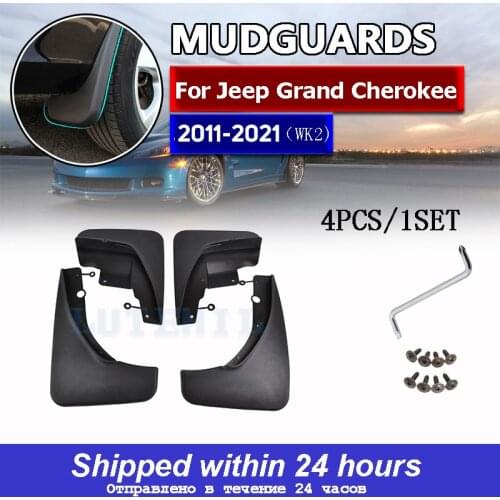 For Jeep Grand Cherokee WK2 2011-2018 Set Front Rear Car Mud Flaps Mudflaps Splash Guards Mud Flap Mudguards 2012 2013 2014 2015