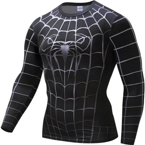 Anime 3D Printed Tshirts Men Compression Shirts Long Sleeve Tops Fitness T-shirts Slim Tights Tee Male Cosplay Costume Tights