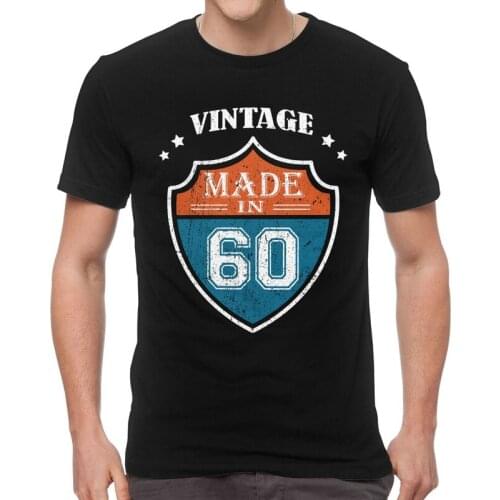 Vintage Made In 60s T-Shirts Men Fashion T Shirts Short Sleeve 1960 Birthday Gift Tshirt 100% Cotton Tee Top Clothing