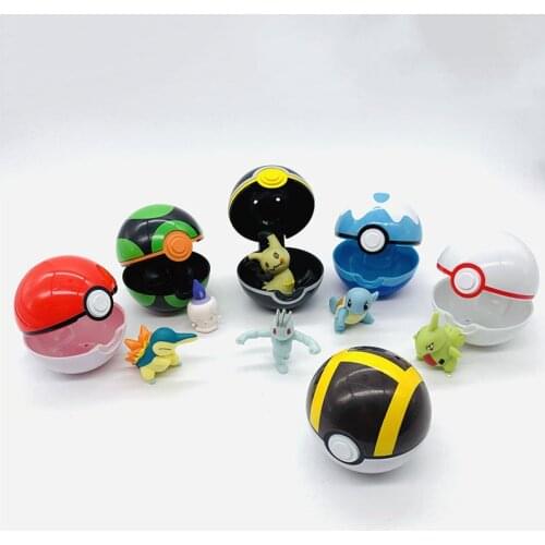 Hot Anime Figure Squirtle Cyndaquil Machop Mimikyu Litwick Larvitar Dolls Action Toys Cartoon Pokemones Action Figuras Model