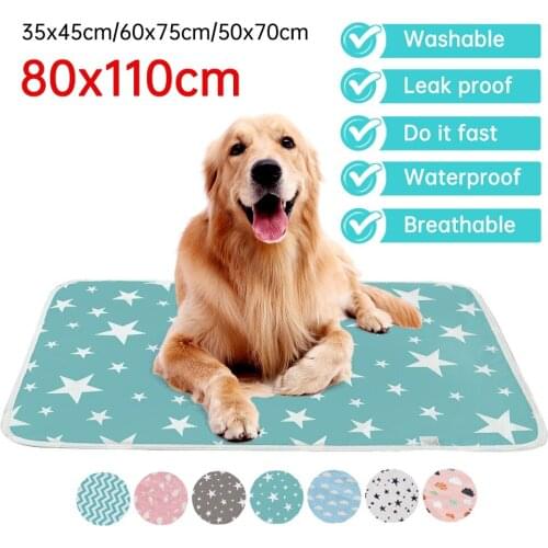Waterproof Pet Puppy Training Mat Washable Reusable Pee Pads for Dog Cat Whelping Pads Bed Sofa Mattress Protector Diaper Mat
