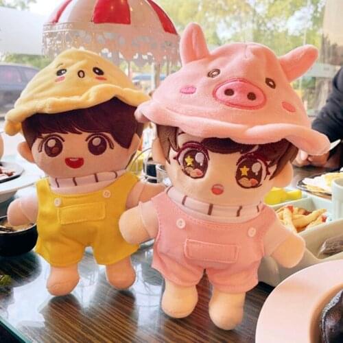 20cm Doll Clothes for kpop doll Hat Plush Toys Soft Skirt Sweater Play House Dolls Accessories for Doll Gifts