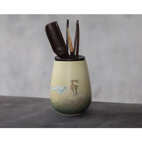 LUWU deer ceramic tea ceremony sets liujunzi chinese tea accessories