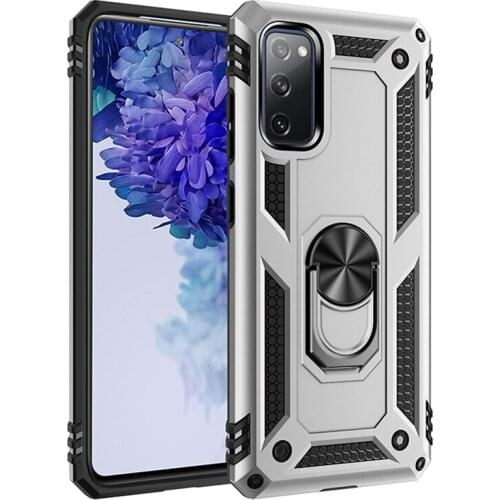 Magnetic Metal Finger Ring Stand Holder Case For Samsung Galaxy S20 FE 5G S21 Plus Note 20 Ultra M31 M31S Shockproof Back Cover